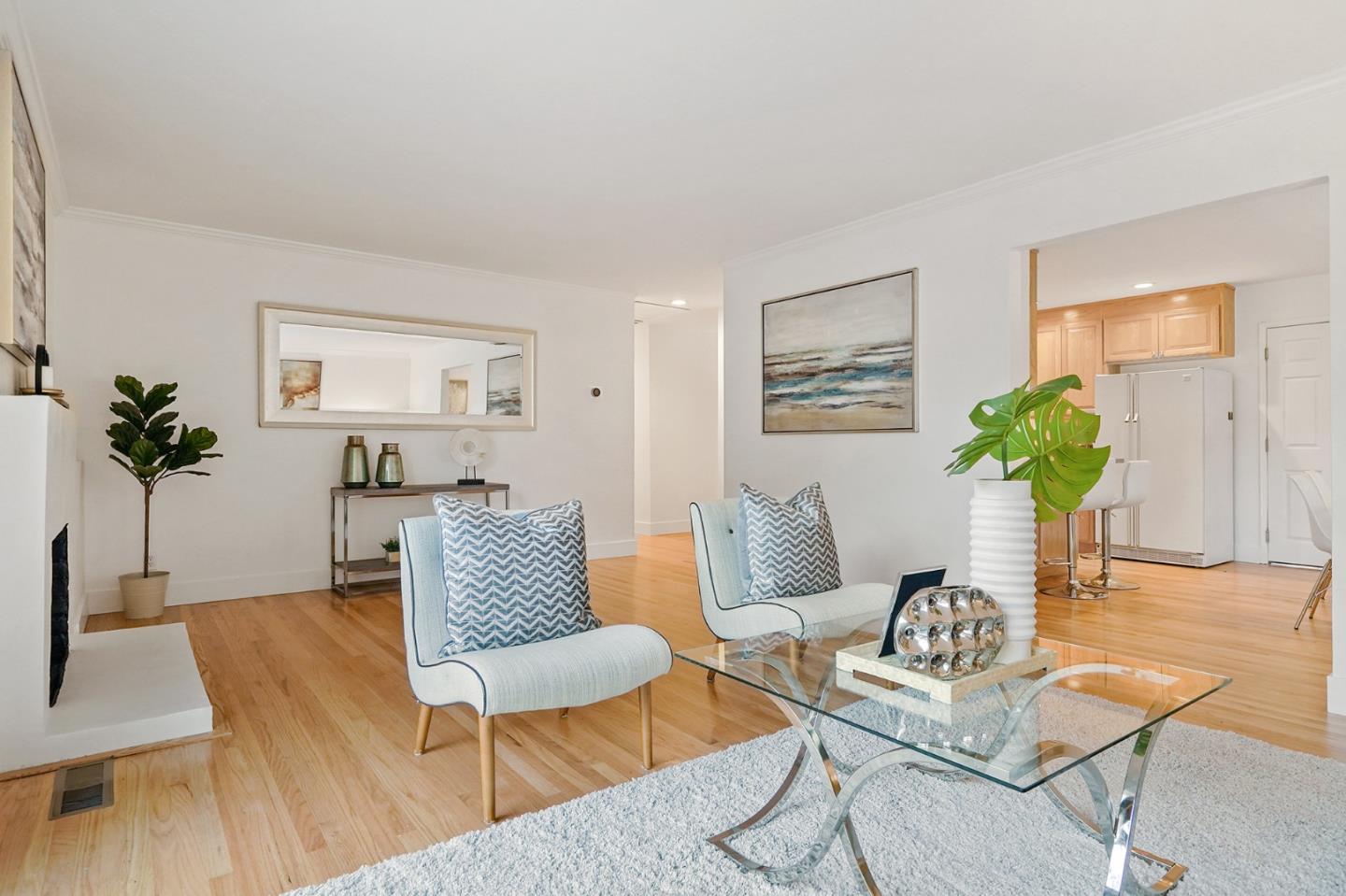 831 Flin Way Sunnyvale, CA 94087 - Photo 15 of 55 a living room with furniture and wooden floor