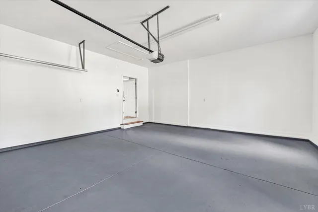 a view of a indoor garage