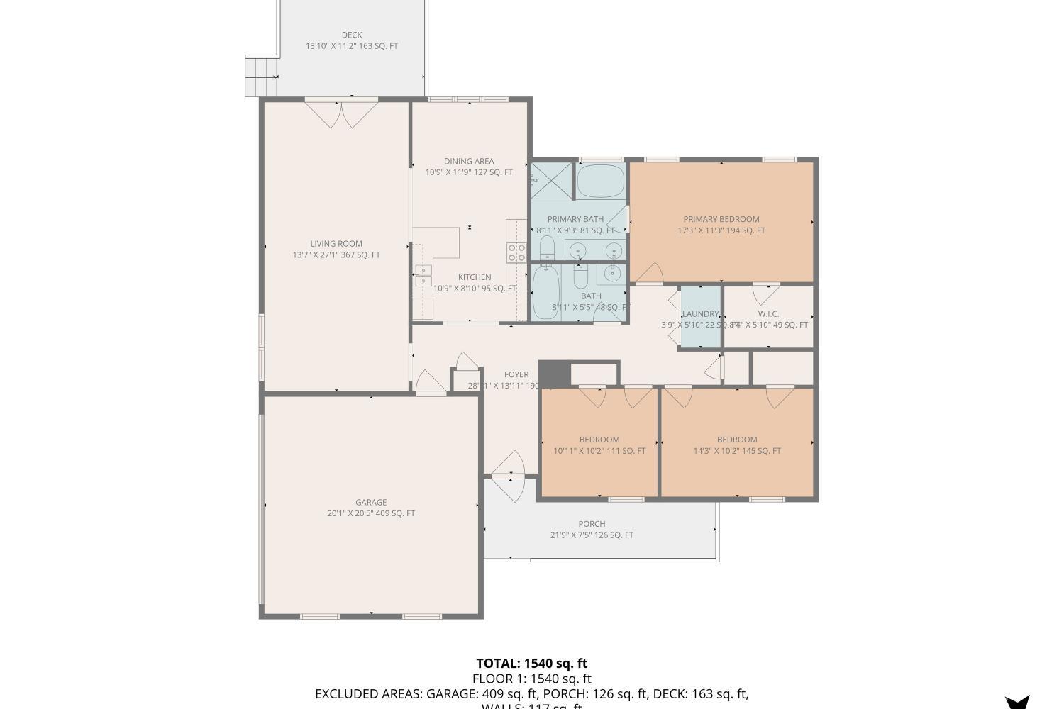 1182 Dan River Church Road South Boston, VA 24592 - Photo 43 of 43 a picture of floor plan