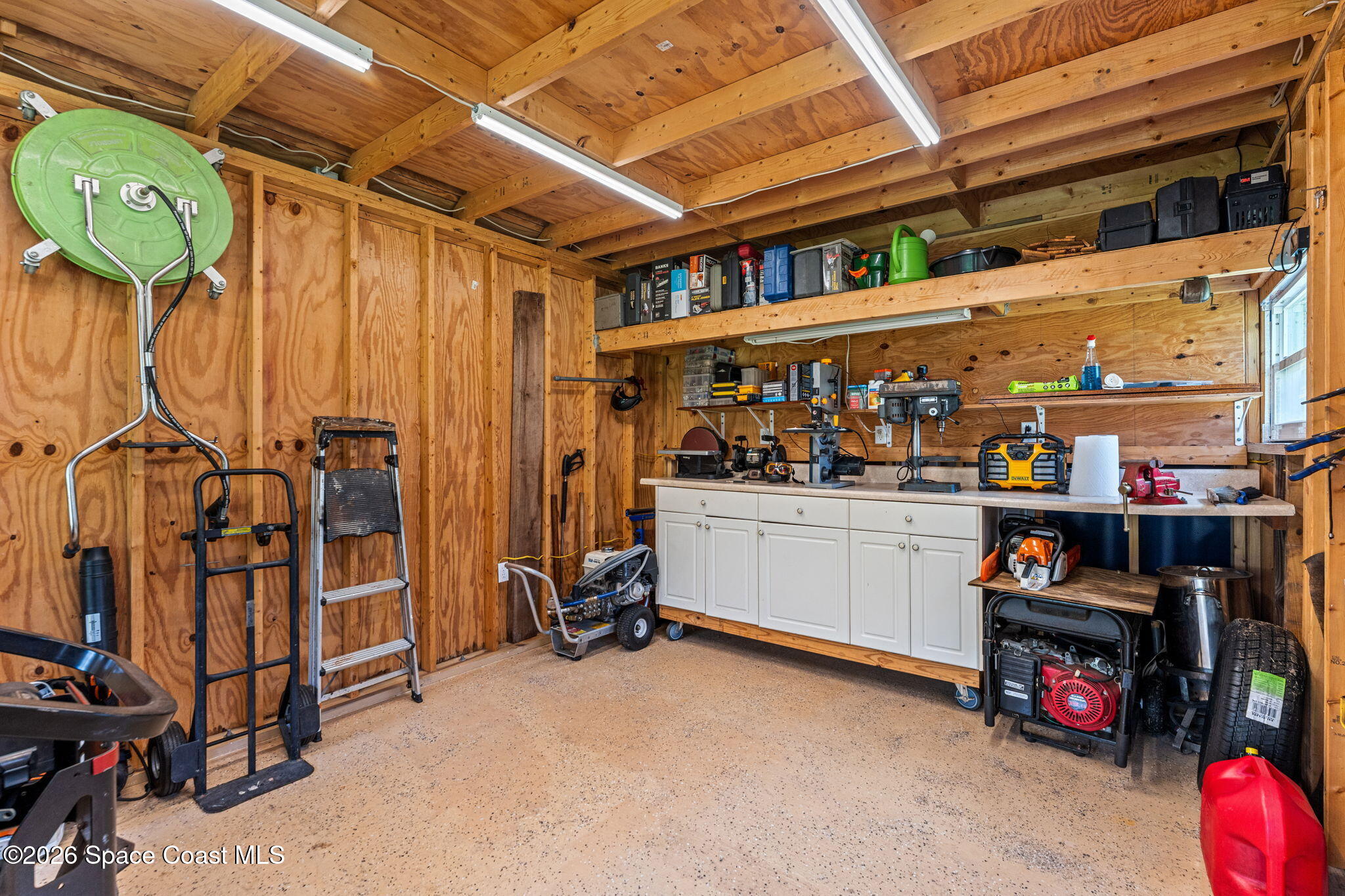 3480 Turtle Mound Road Melbourne, FL 32934 - Photo 50 of 69 shed interior