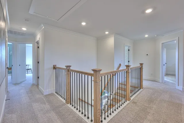 a view of a staircase