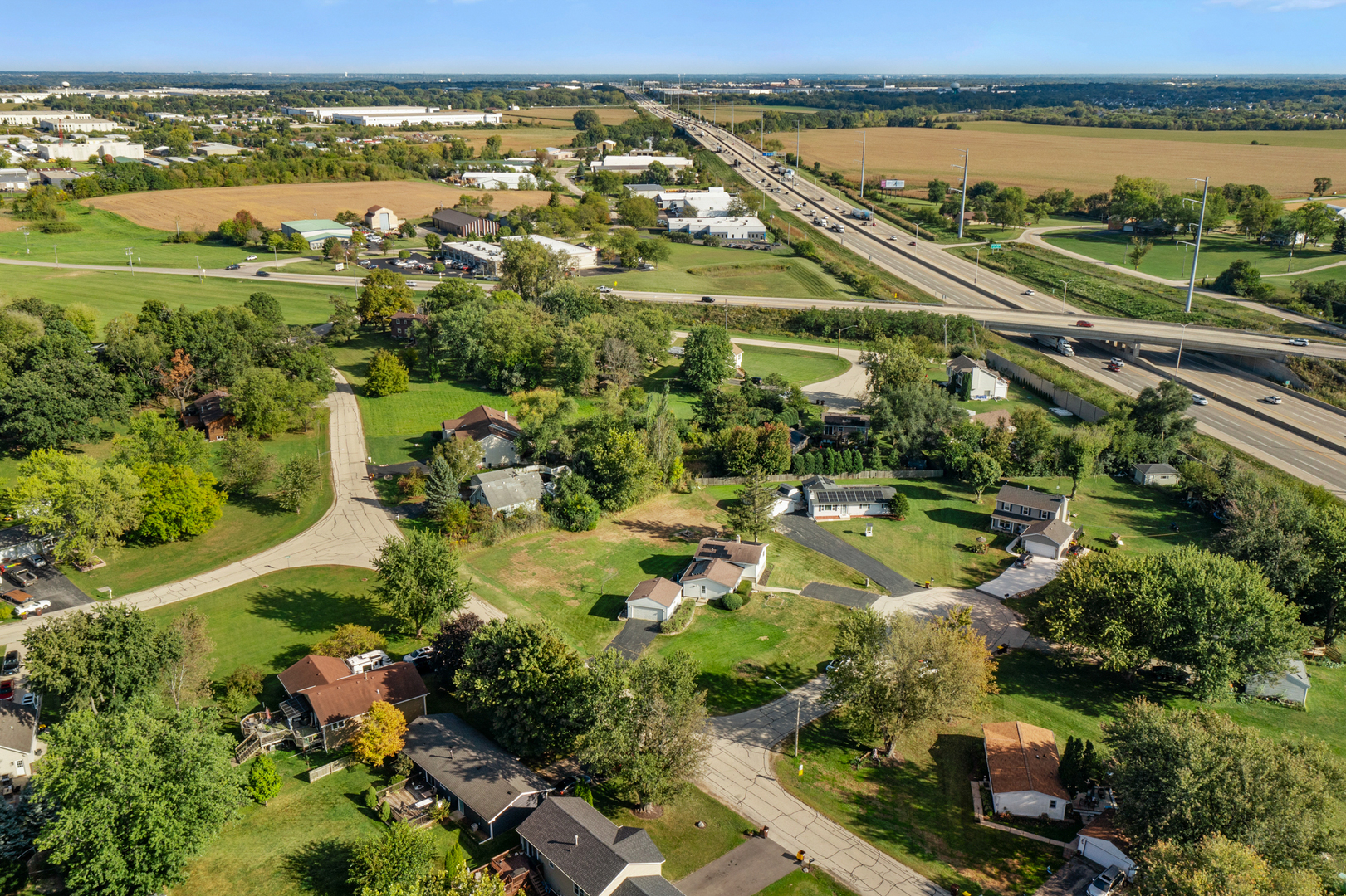 215 Tollview Court Gilberts, IL 60136 - Photo 27 of 29 an aerial view of residential houses with outdoor space and river
