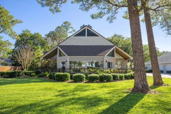 a view of a house with a small porch