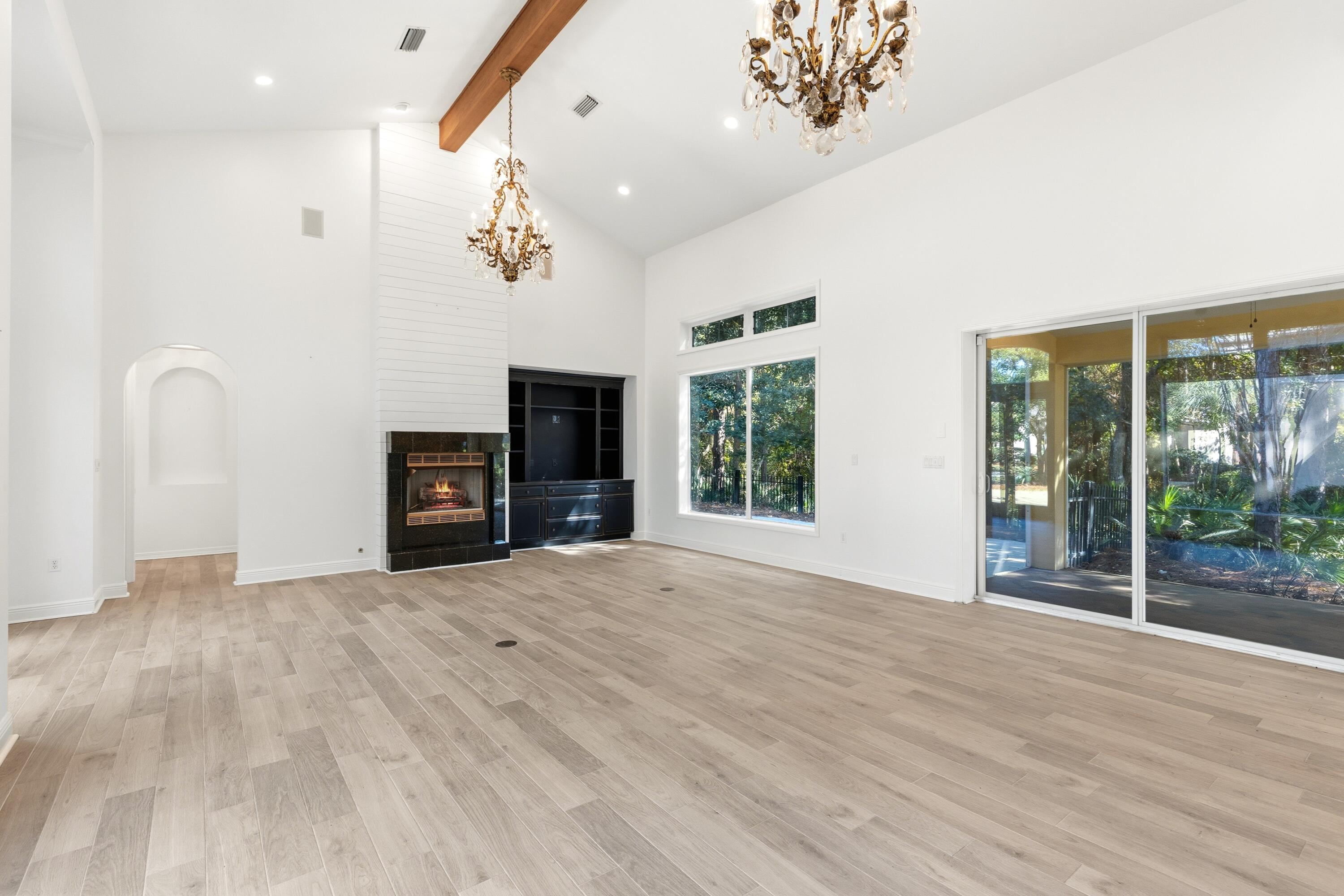 2928 Pine Valley Road Miramar Beach, FL 32550 - Photo 4 of 76 a view of livingroom with hardwood floor and a ceiling fan
