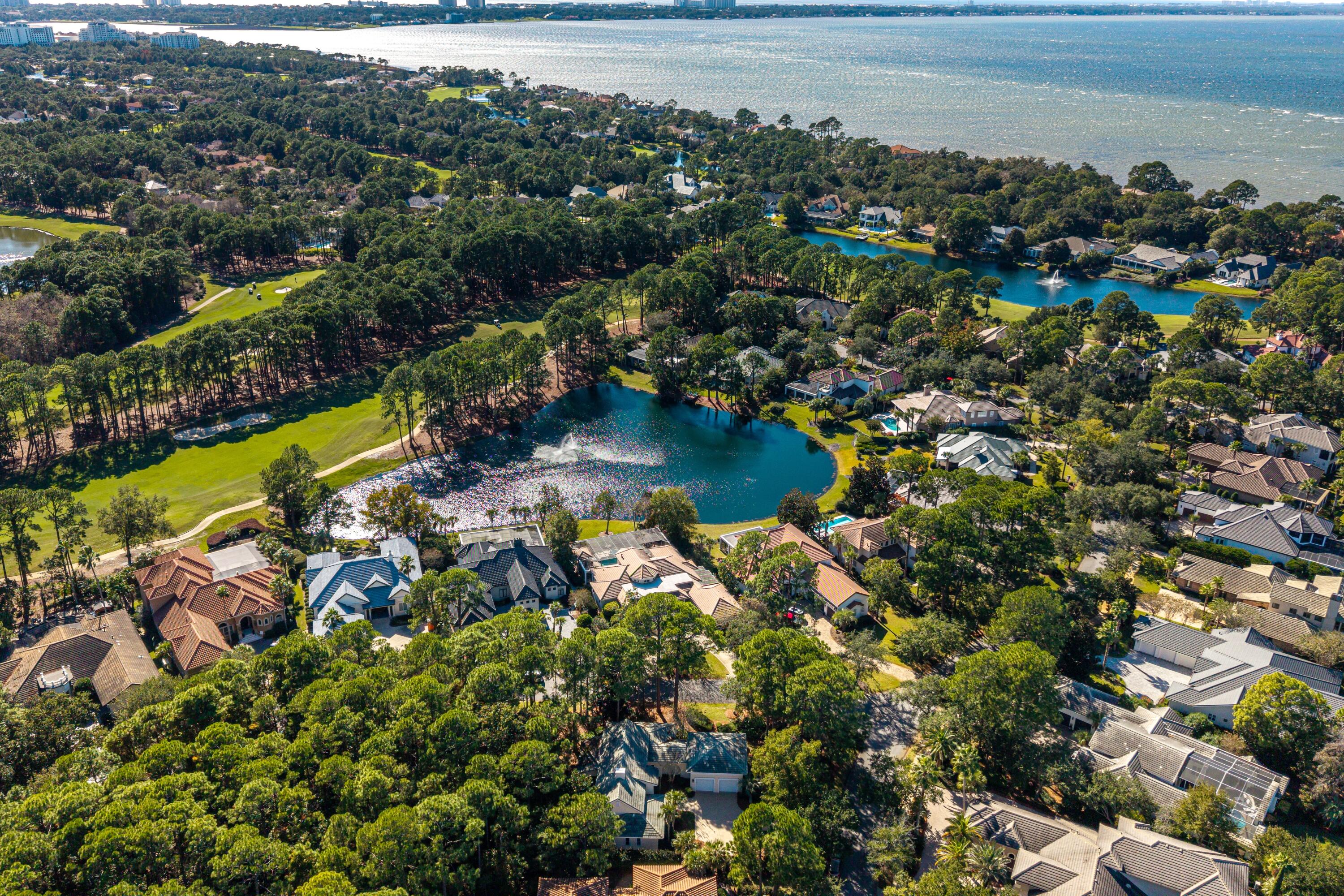 2928 Pine Valley Road Miramar Beach, FL 32550 - Photo 51 of 76 a view of a lake with a city
