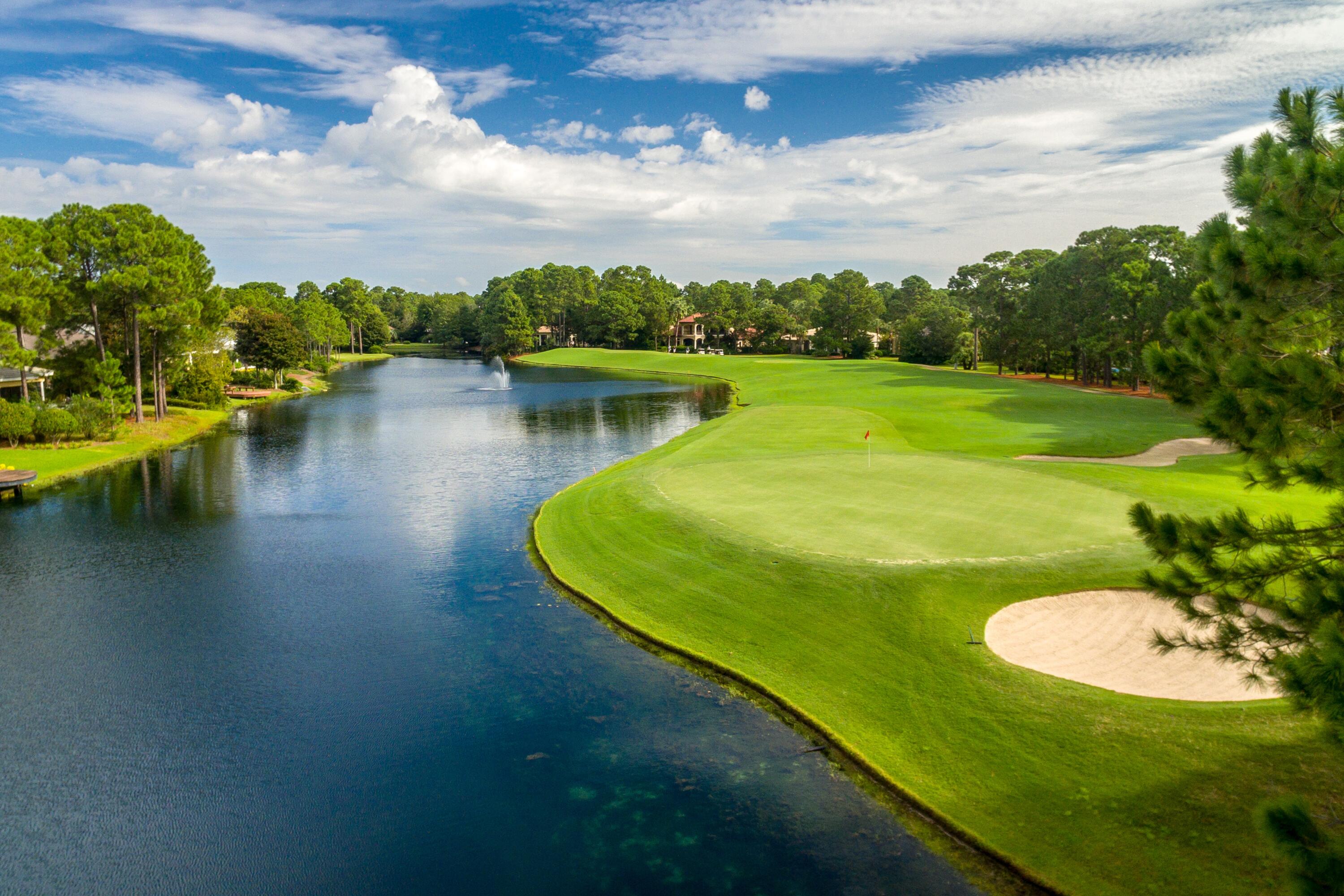 2928 Pine Valley Road Miramar Beach, FL 32550 - Photo 63 of 76 a view of a lake with a garden