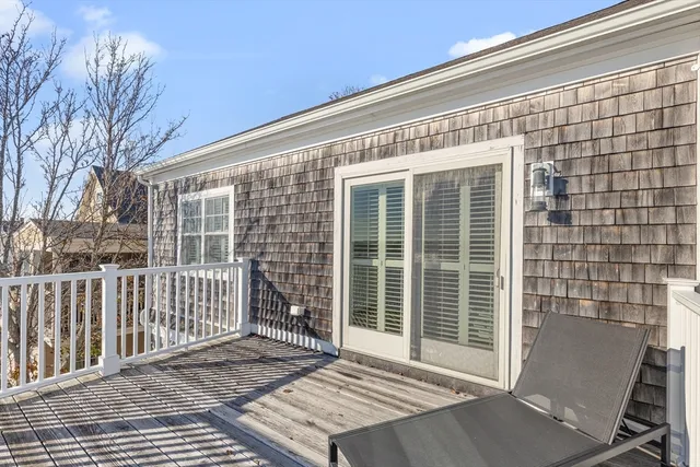 a view of a house with a large window