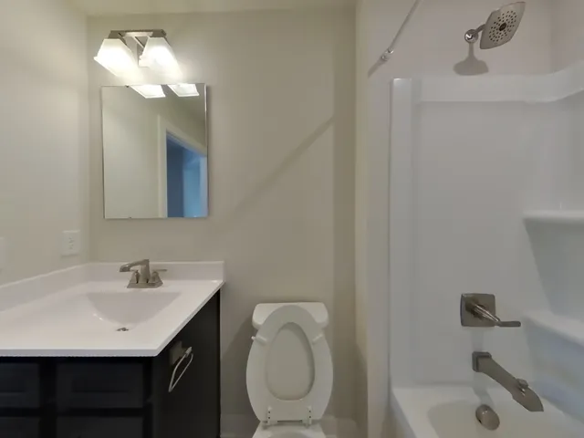 a close up of a bathtub