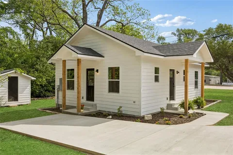 a front view of house with yard