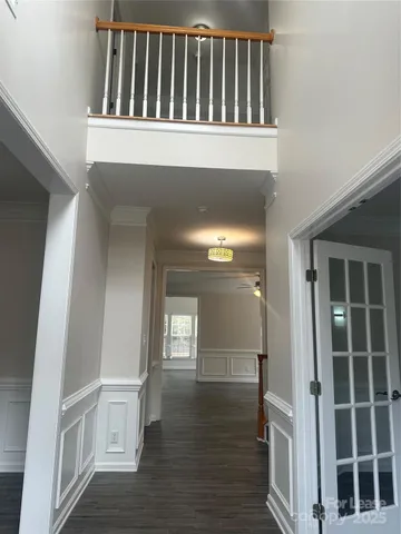 a view of wooden floor in a room