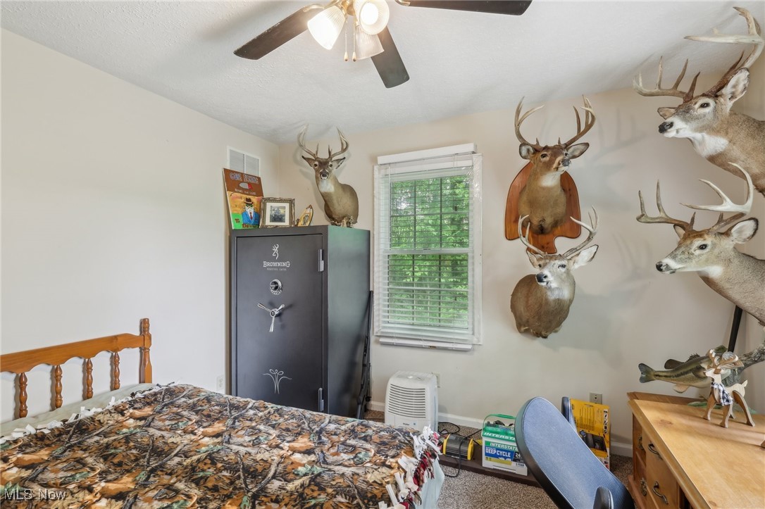 2490 Dodgeville Road Rome, OH 44085 - Photo 12 of 42 Carpeted bedroom featuring ceiling fan and baseboards