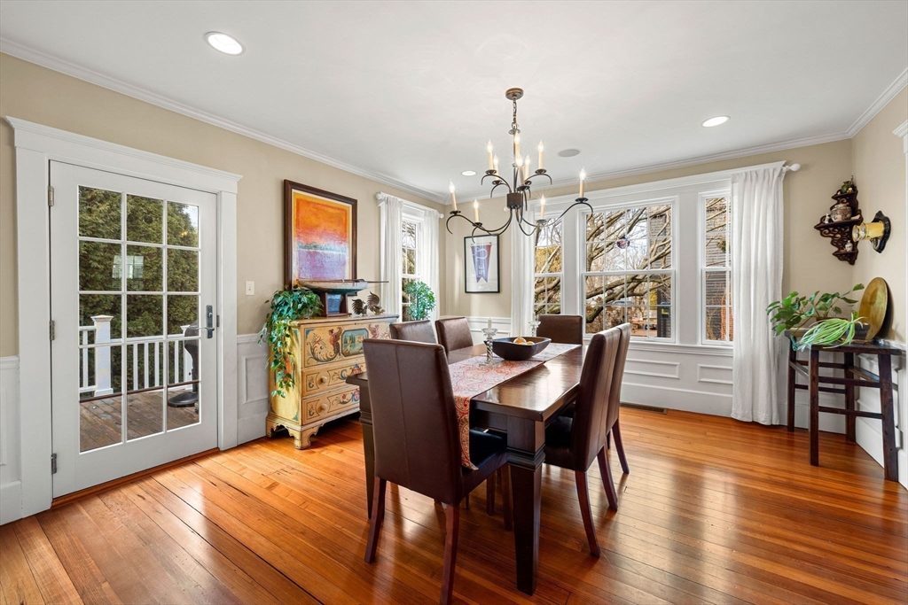 23 Wyman Road Marblehead, MA 01945 - Photo 13 of 42 a view of a dining room with furniture window and wooden floor
