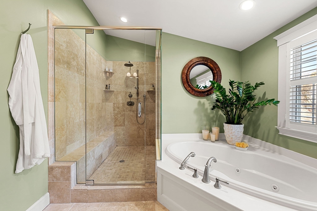 23 Wyman Road Marblehead, MA 01945 - Photo 28 of 42 a bathroom with a bathtub and a shower