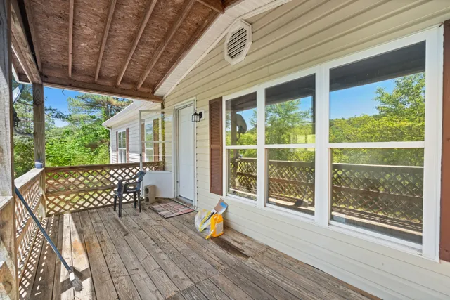 a outdoor view with a sitting space