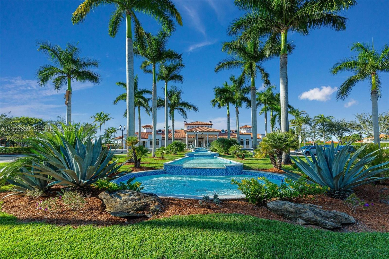 7587 Southwest 189th Street Cutler Bay, FL 33157 - Photo 57 of 66 a view of a backyard and a palm tree