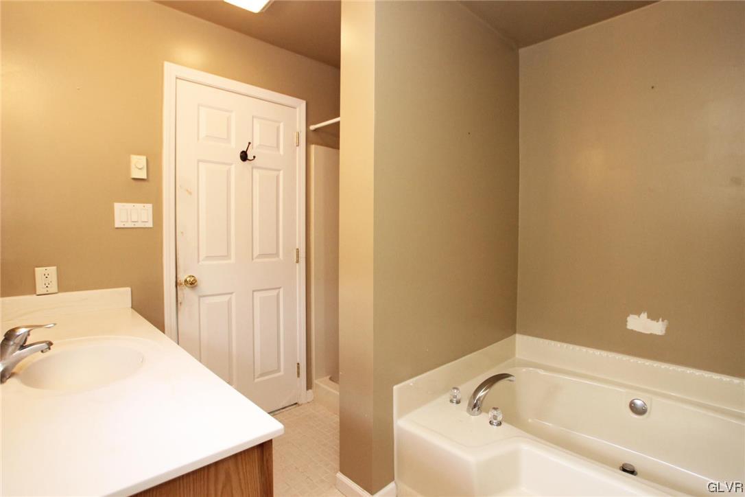 160 Spruce Drive Dingmans Ferry, PA 18328 - Photo 14 of 40 a bathroom with a tub and sink