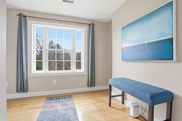 a view of an front door and bedroom