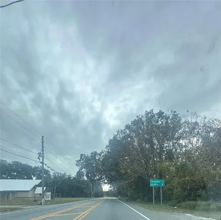 a view of a city street from a terrace