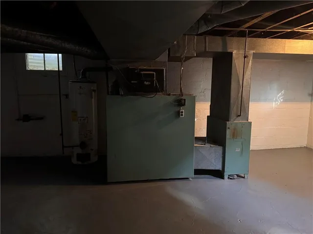 a view of water heater room