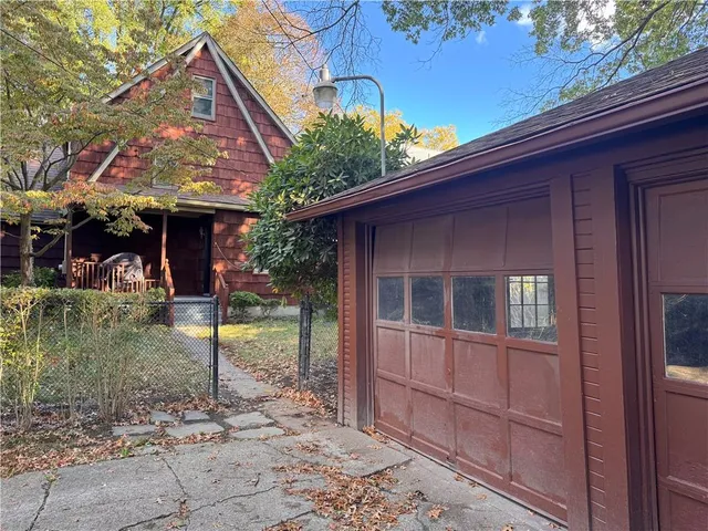 a backyard of a house