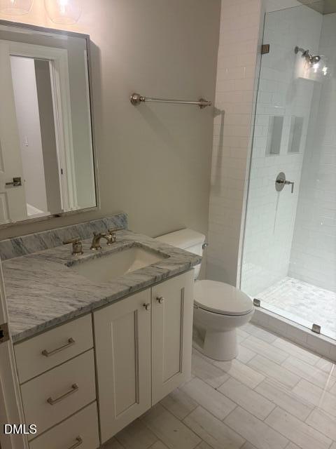 607 Smedes Place, Unit B Raleigh, NC 27605 - Photo 13 of 16 Master Bath with Huge Walkin Shower