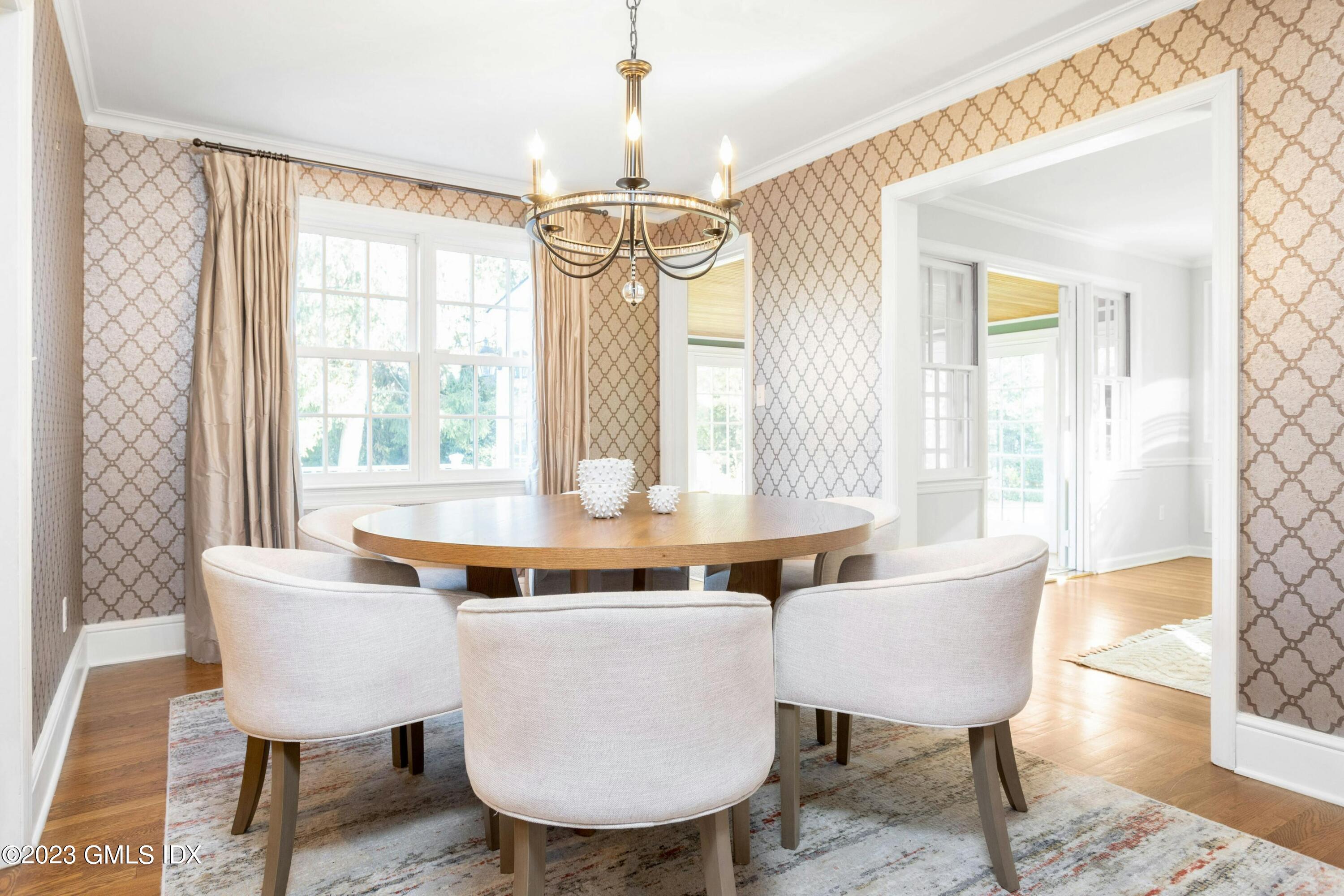 7 Colonial Lane Riverside, CT 06878 - Photo 7 of 27 a view of a dining room with furniture window and outside view