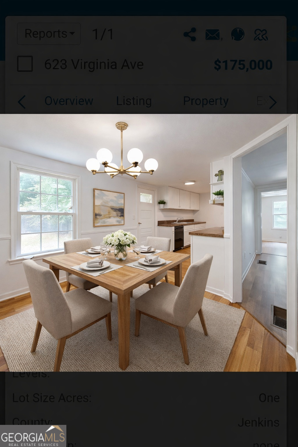 623 Virginia Avenue Millen, GA 30442 - Photo 7 of 34 a upper view of dining table and chairs