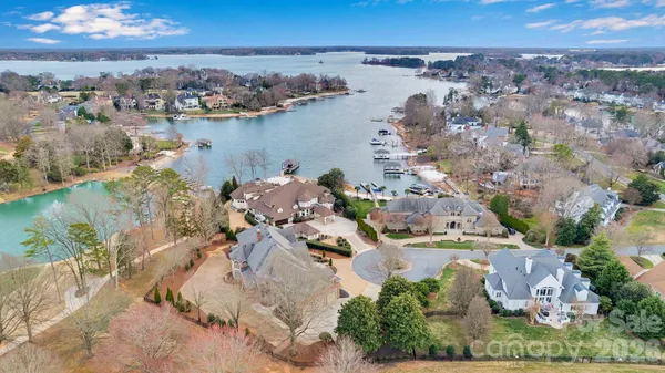 an aerial view of a houses with outdoor space