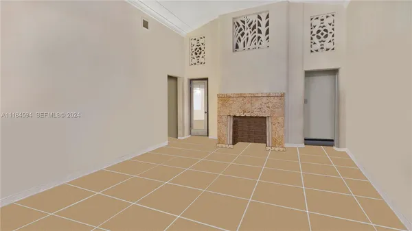 a view of an empty room