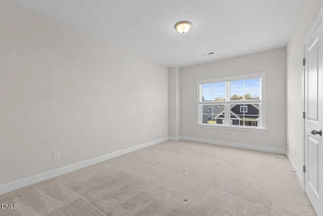 an empty room with an entryway