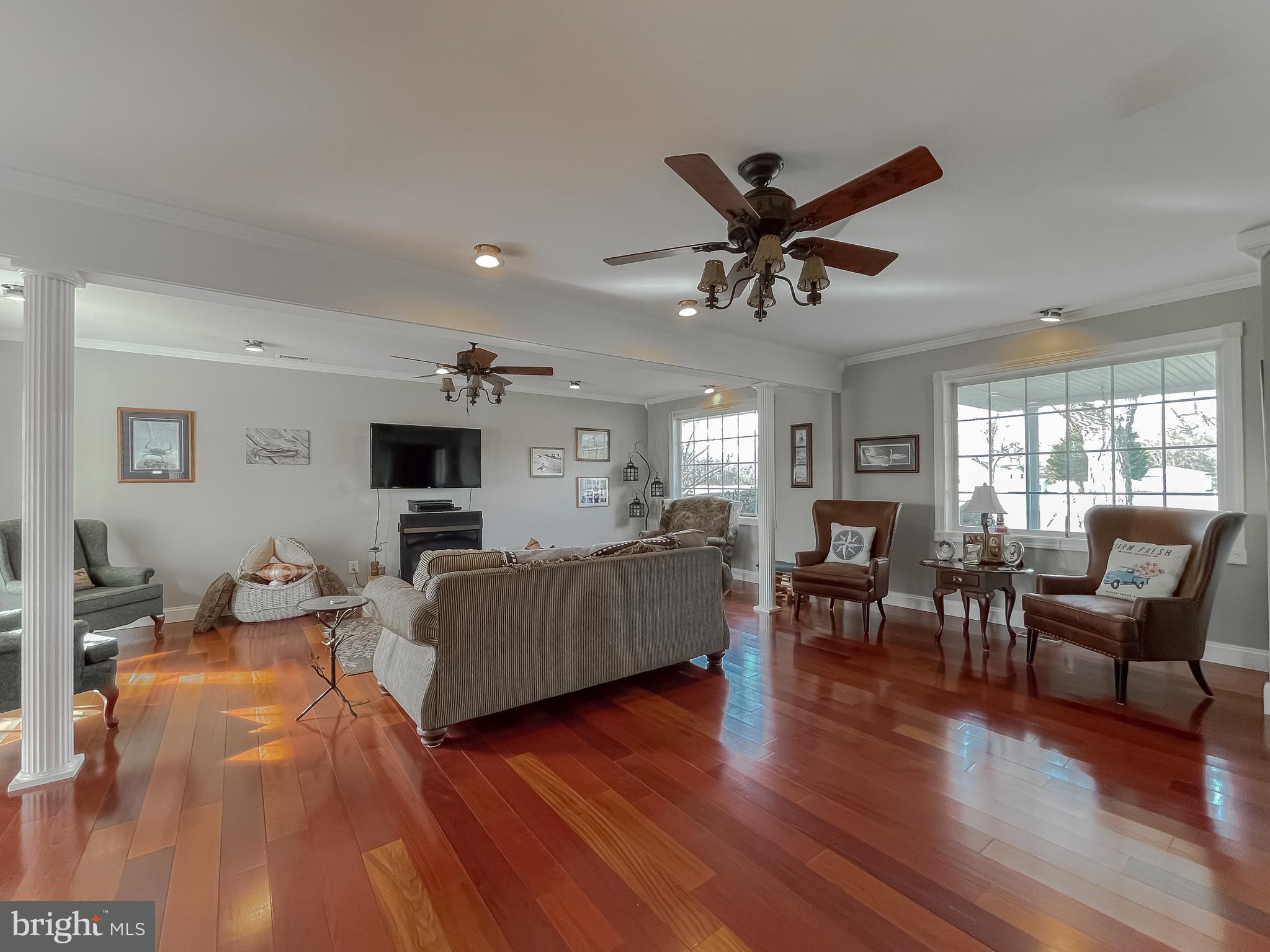 19474 Piney Point Road Valley Lee, MD 20692 - Photo 7 of 55 Living Rm with Brazilian Hardwood Floors & Gas FP