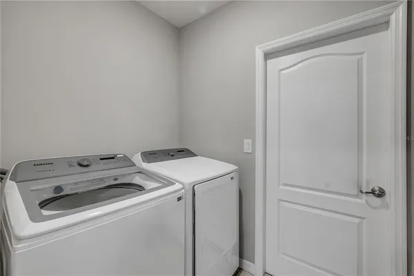 a view of a lush green field