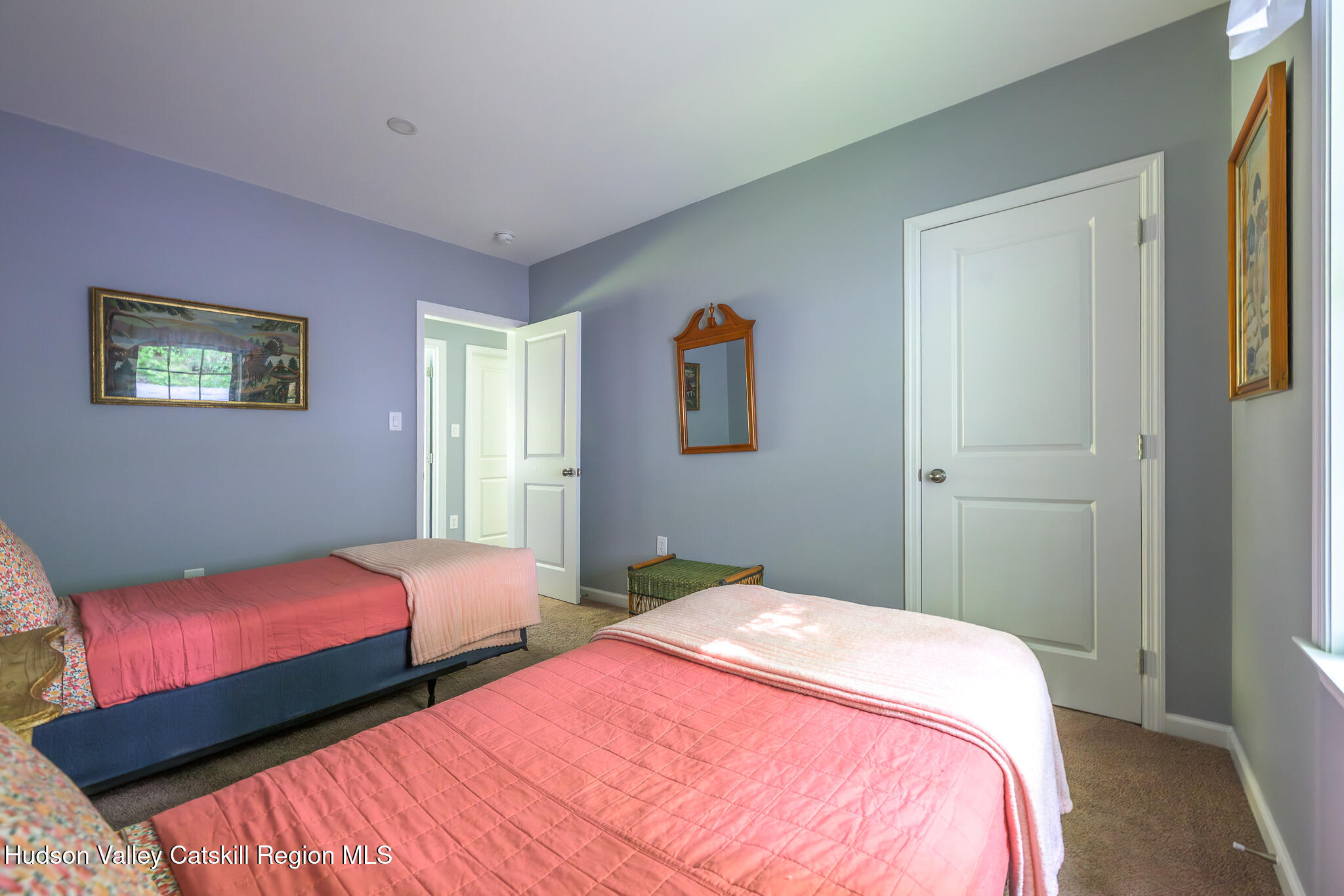 218 Decker Road Craryville, NY 12521 - Photo 11 of 21 a bedroom with two beds and a painting on the wall