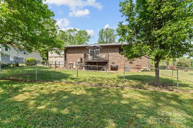 a view of a backyard with a garden