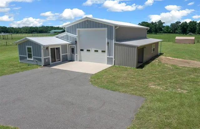 a view of a house with a outdoor space