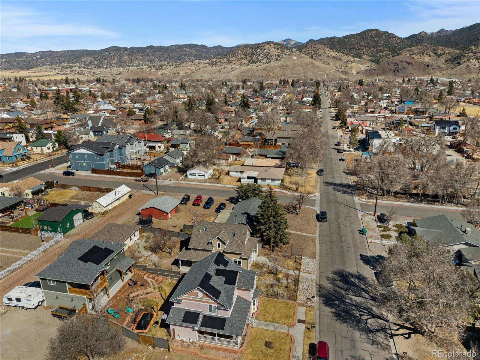 1208 E Street Salida, CO 81201 - Photo 45 of 50 an aerial view of residential building with parking
