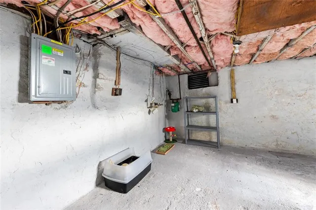 a view of a room with storage and utility