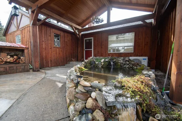 a view of front door of house