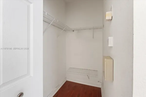 a view of walk in closet