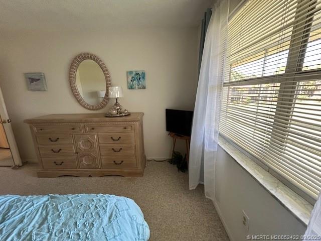1903 Southwest Palm City Road, Unit H Stuart, FL 34994 - Photo 18 of 31 a bedroom with a bed and a mirror