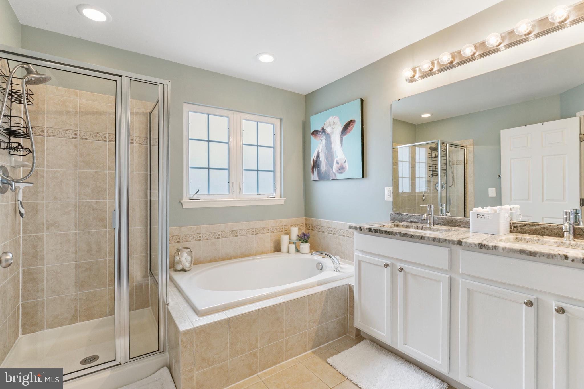 25286 Gothic Square Chantilly, VA 20152 - Photo 23 of 32 Impressive Master Bath with High End Granite!