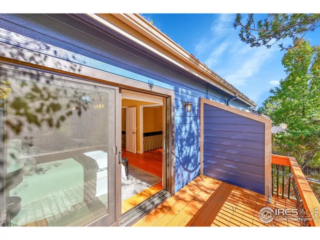 a view of a wooden door