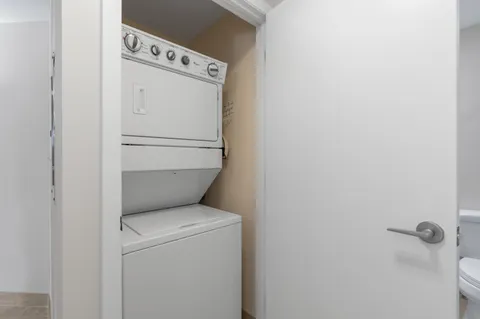 a close up of a washer and dryer