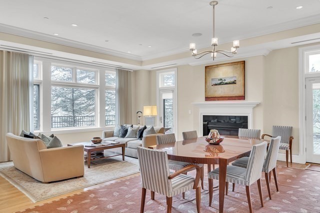 120 Seaver Street, Unit C102 Brookline, MA 02445 - Photo 4 of 30 a view of a dining room with furniture window and outside view
