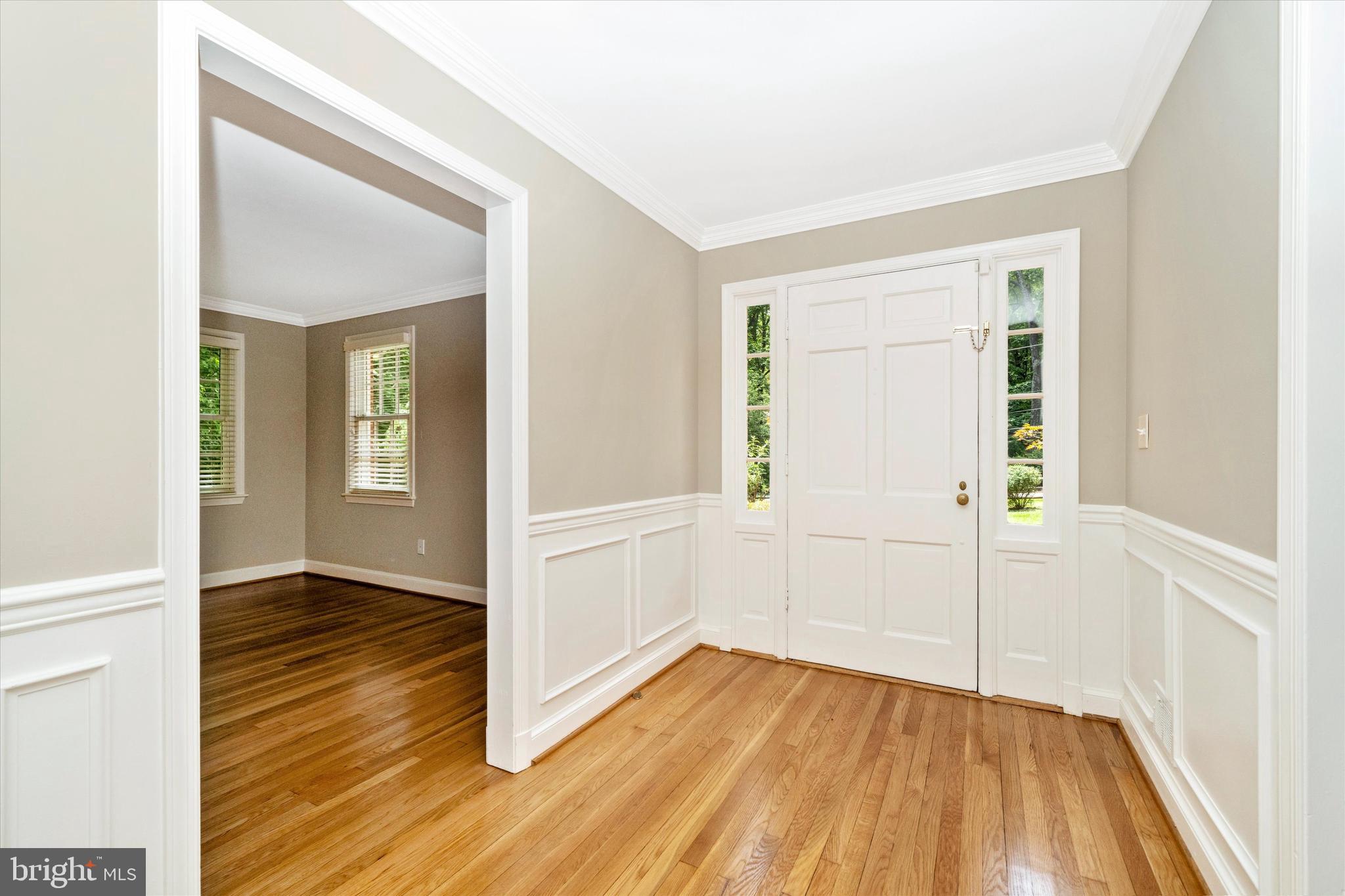 1100 Notley Road Silver Spring, MD 20904 - Photo 6 of 54 Gracious formal entry foyer with moldings