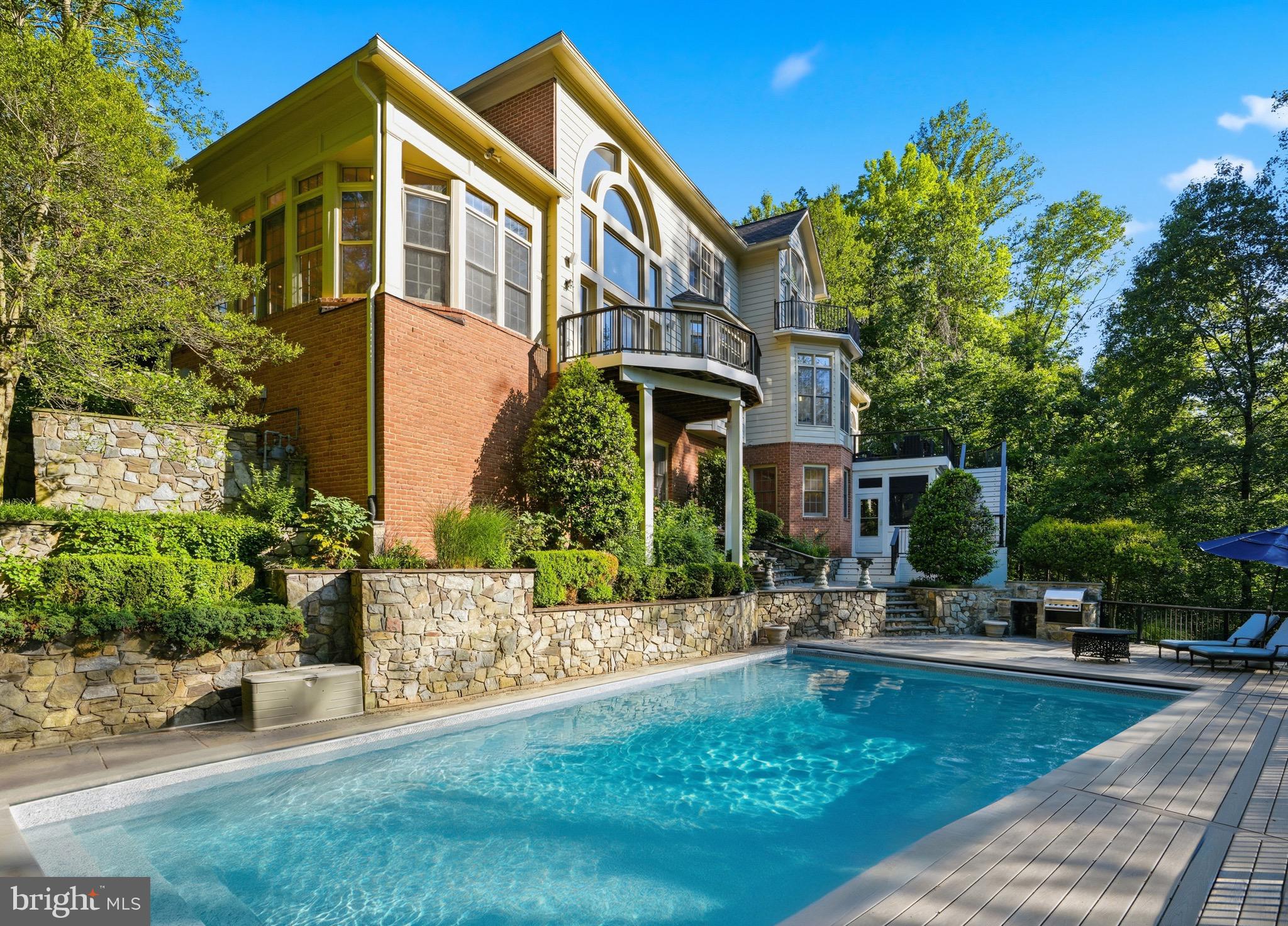 891 Chinquapin Road McLean, VA 22102 - Photo 77 of 78 Pool with view of home