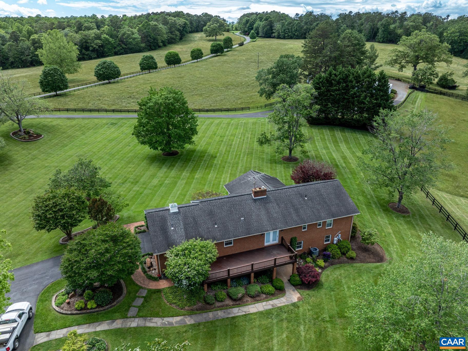 4330 Ridge Road Barboursville, VA 22923 - Photo 17 of 19 an aerial view of a house with outdoor space and street view