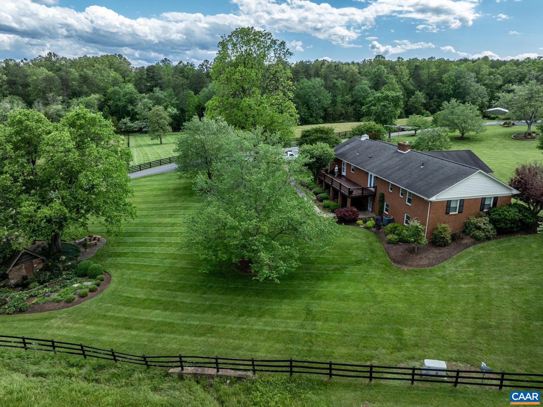 4330 Ridge Road Barboursville, VA 22923 - Photo 18 of 19 a aerial view of a house with a yard