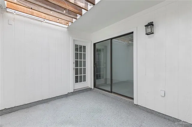 a view of an empty room