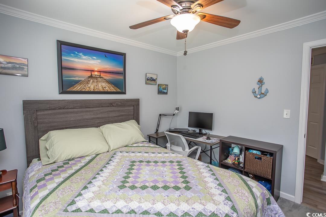 318 Walden Lake Road Conway, SC 29526 - Photo 27 of 33 Bedroom with hardwood / wood-style floors, ceiling